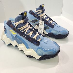 ADIDAS EXHIBIT B CANDACE PARKER MID TOP BASKETBALL SHOES WOMEN SIZE 10 BLUE NWT